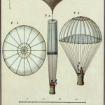 Da Vinci's designs for an early silk parachute