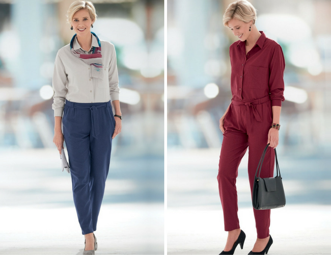 Outfits with Noil Silk Tapered Trousers