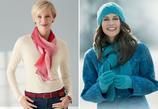 scarves, belts and accessories for autumn and winter