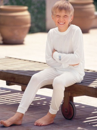 Kids silk shop long underwear