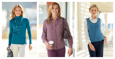 ladies silk interlock polo (IGPN) Fuji silk shirt (FBS) silk cashmere tank (PT3)