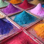 Vibrant Indian pigments
