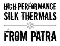 High performance silk thermals from Patra