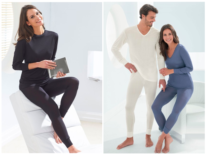 Thermal underwear base layers for men and women