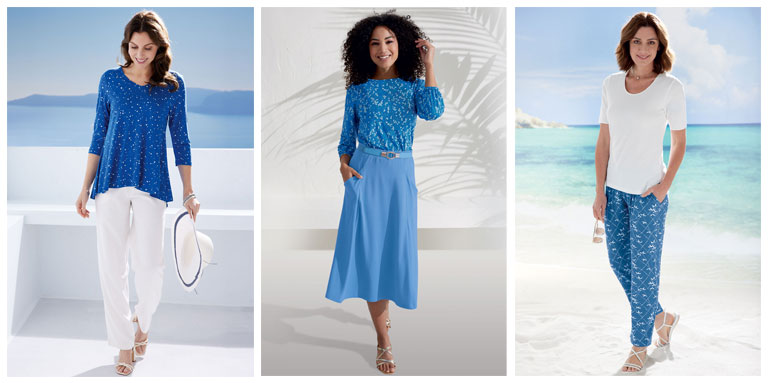 Patra Summer Outfits Blue and White