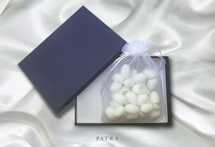 Patra Silk Cocoons in the box