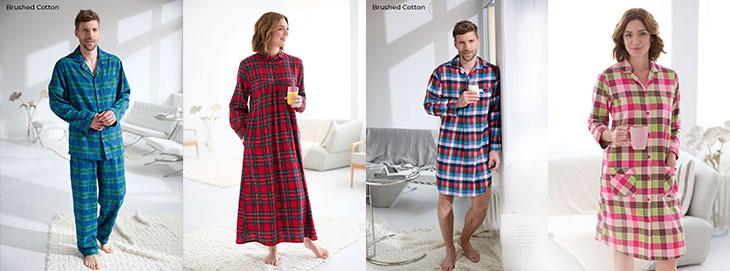 Patra nightwear in tartan fabric