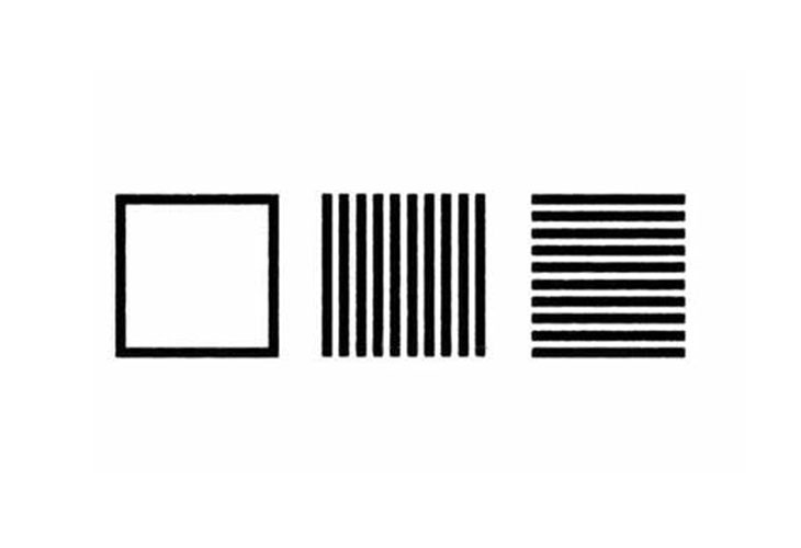 Helmholtz stripe illusion